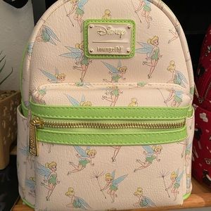 Loungefly modern pinup tinkerbell peterpan bag